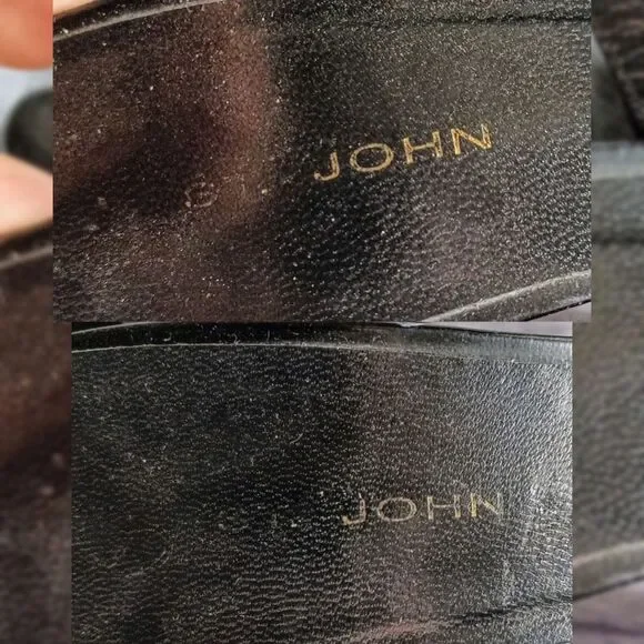 St. John Black Slingback Heels - Picture 6 of 12